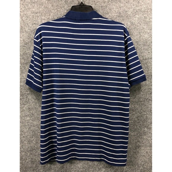 POLO Ralph Lauren‎ Shirt Men's L Blue Striped Casual Button Down Collared - Picture 5 of 12